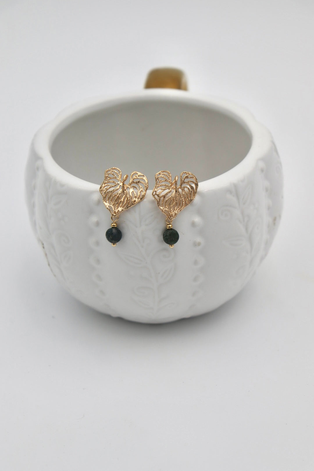 Verdant Whispers Jasper earrings